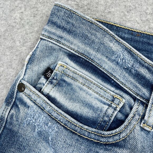 Judy Blue Jeans Womens Sz 11/30 (31 x 28) Skinny Fit High Rise Distressed Bleach - Picture 10 of 13